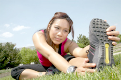 Stretching the groin