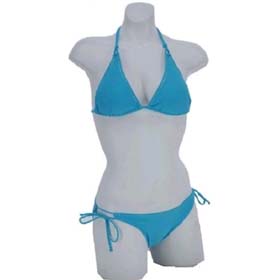 Women's Two piece halter bikini swimwear with removable padding - Style E