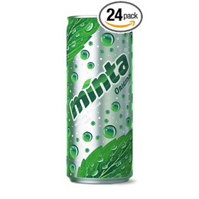 Minta Naturally Flavored Sparkling Mint Beverage, Original, 10 Fluid Ounce (Pack of 24)