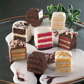 Chocolate Lovers Petit Fours - Gourmet Frozen Desserts (60 Piece Tray)