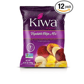 KIWA Vegetable Mix Chips, 5.25 Ounce (Pack of 12)
