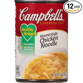 Campbell's Healthy Request Homestyle Chicken Noodle Soup, 10.5 Ounce (Pack of 12)