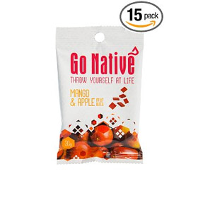 Go Native Mango and Apple fruit snack bites 30g (pack of 15)