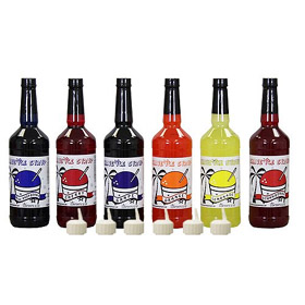Shaved Ice Syrups (Pack of 6)