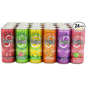 The Switch Sparkling Juice, Variety Pack, 8-Ounce Cans (Pack of 24)