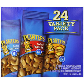 Planters Nut 24 Count-Variety Pack, 2 Lb 8.5 Ounce