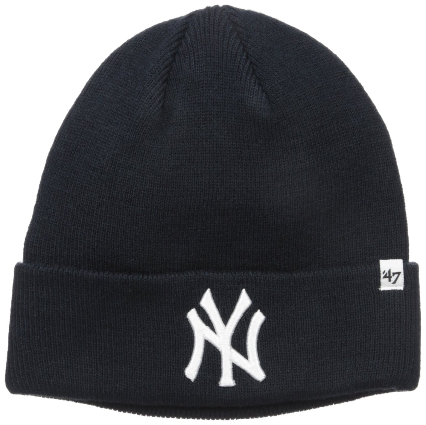 MLB New York Yankees '47 Raised Cuff Knit Hat, Navy, One Size - WF Shopping