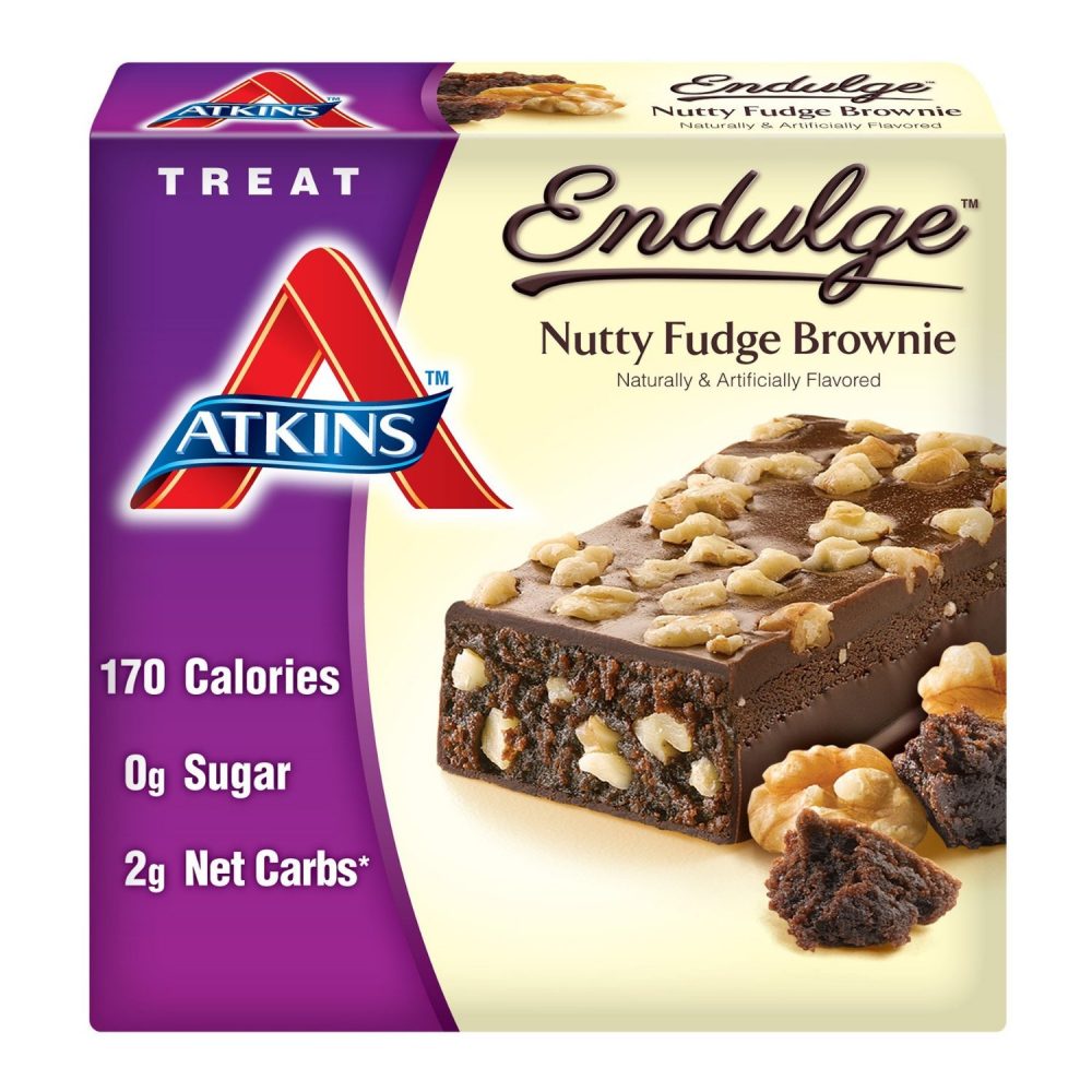 Atkins Endulge Treats, Nutty Fudge Brownie Treat Bar, 1.4 oz., 5 Count