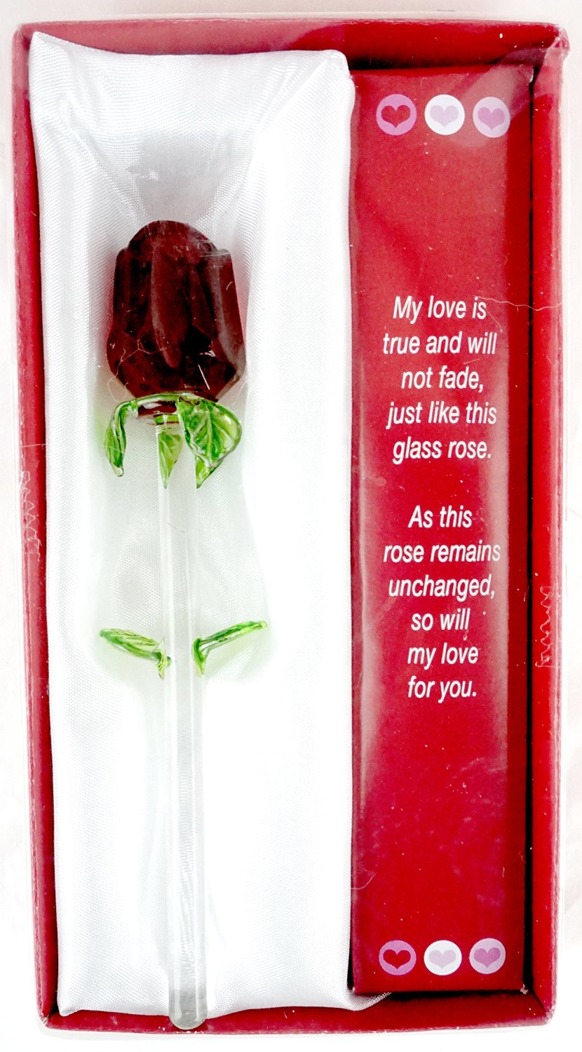 New Forever Glass Rose Valentine's Day Perfect Gift Say I Love You~FREE SHIPPING 