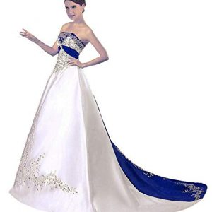 Snowskite Women's Strapless Satin Embroidery