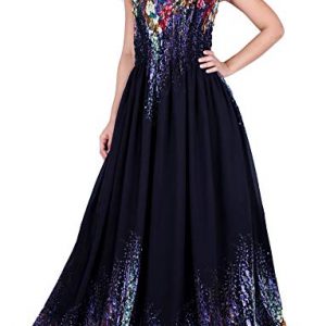 Plus Size Clothing Black Ball Gala Party Sundress Evening Long Floral Women