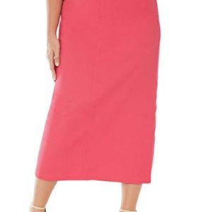 Women's Plus Size Classic Cotton Denim Long Skirt