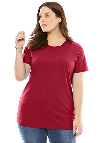 Women's Plus Size Perfect Crewneck Tee Women's Plus Size Perfect Crewneck Tee