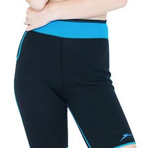 Delfin Spa Women's Heat Maximizing Neoprene Anti Cellulite Exercise Shorts - Petite Thru Plus