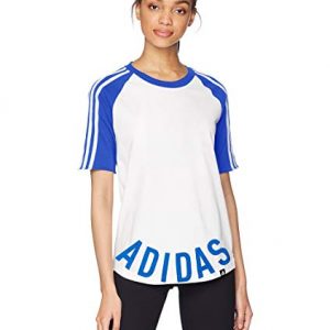adidas Womens Athletics Baseball Logo Raglan Tee