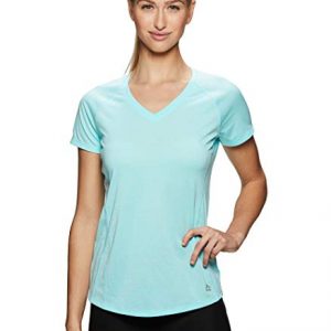 RBX Active Women's Space Dye Short Sleeve V-Neck Tee Shirt