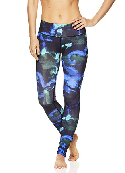 Nicole Miller Active Women's Flekka Printed Leggings - Performance Activewear Workout Pants Nicole Miller Active Women's Flekka Printed Leggings - Performance Activewear Workout Pants