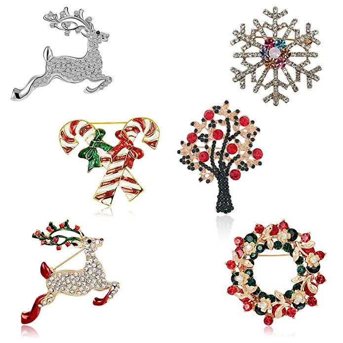 Christmas Brooch Pin Set Women Christmas Brooch Pin Set Women