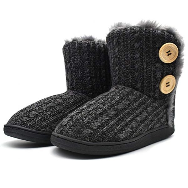 ONCAI Fluffy Faux Fur Slipper Boots Women Soft Cozy