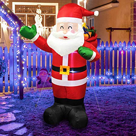 MerryXGift Christmas Inflatable Santa Claus - WF Shopping