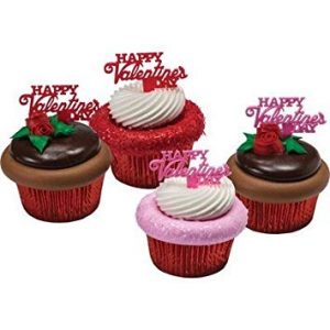 Happy Valentine's Day Cupcake Picks