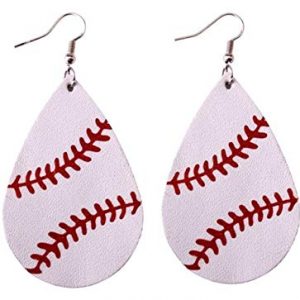 Teardrop Leatherette Dangle Earrings