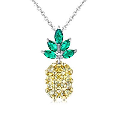 Pineapple Pendant Crystal Necklace & Earrings Pineapple Pendant Crystal Necklace & Earrings