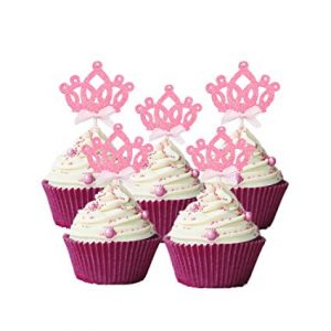 Cupcake Toppers Glitter Crown