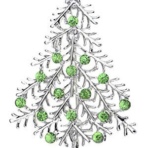 Christmas Tree Star Brooch Pin