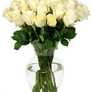 White Roses, With Vase