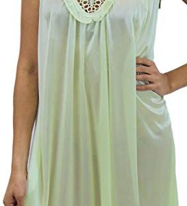 Womens' Silky Looking Embroidered Nightgown