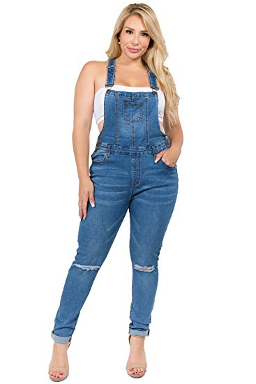 Natural Curve Enhancing Slim Fitted Overalls - WF Shopping