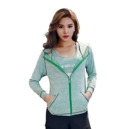 Activewear Workout Sweatshirt Full Zip - WF Shopping
