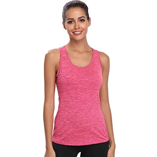 Workout Slimming Racerback Sleeveless Shirts - WF Shopping