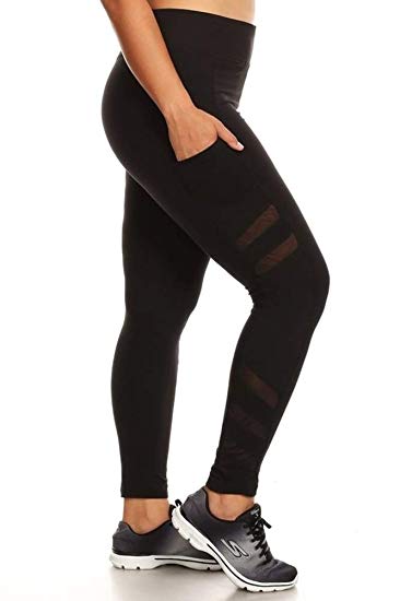 Womens Plus Size Leggings Sports Yoga Pants - WF Shopping