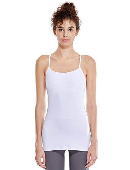 Sports Camisole Long Workout Tank Tops - WF Shopping