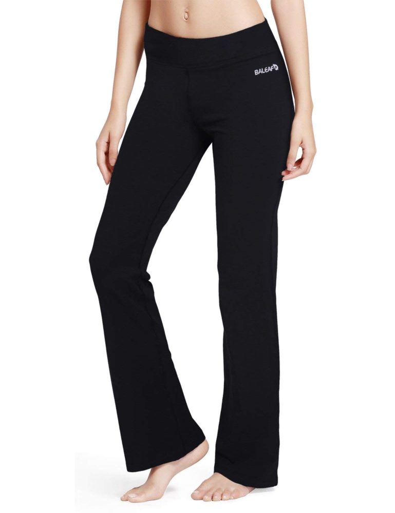 Yoga Pants Bootleg Workout Pants Inner Pocket - WF Shopping