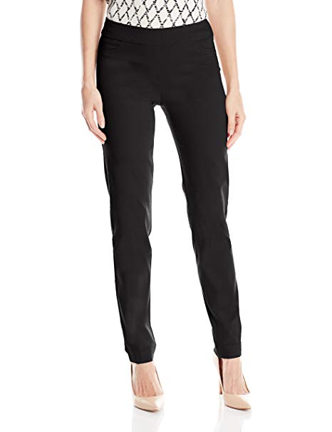 Women's Wide Band Pull-On Straight Leg Pant - WF Shopping
