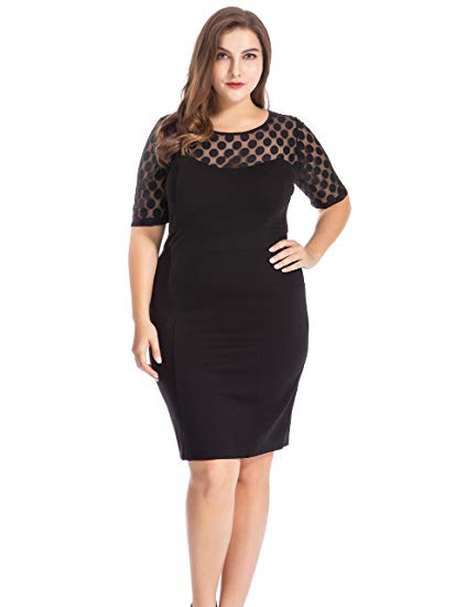 Knee Length Work Casual Party Cocktail Dress - WF Shopping