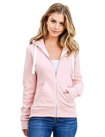 Ultra Soft Fleece Solid Full-Zip Hoodie Jacket - WF Shopping