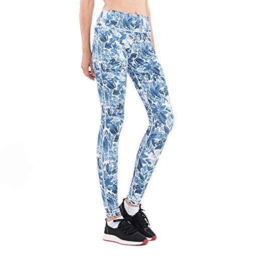Women’s High Waist Printed Yoga Pants WF Shopping