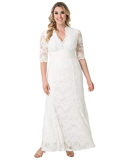 Women's Plus Size Amour Lace Wedding Gown - WF Shopping