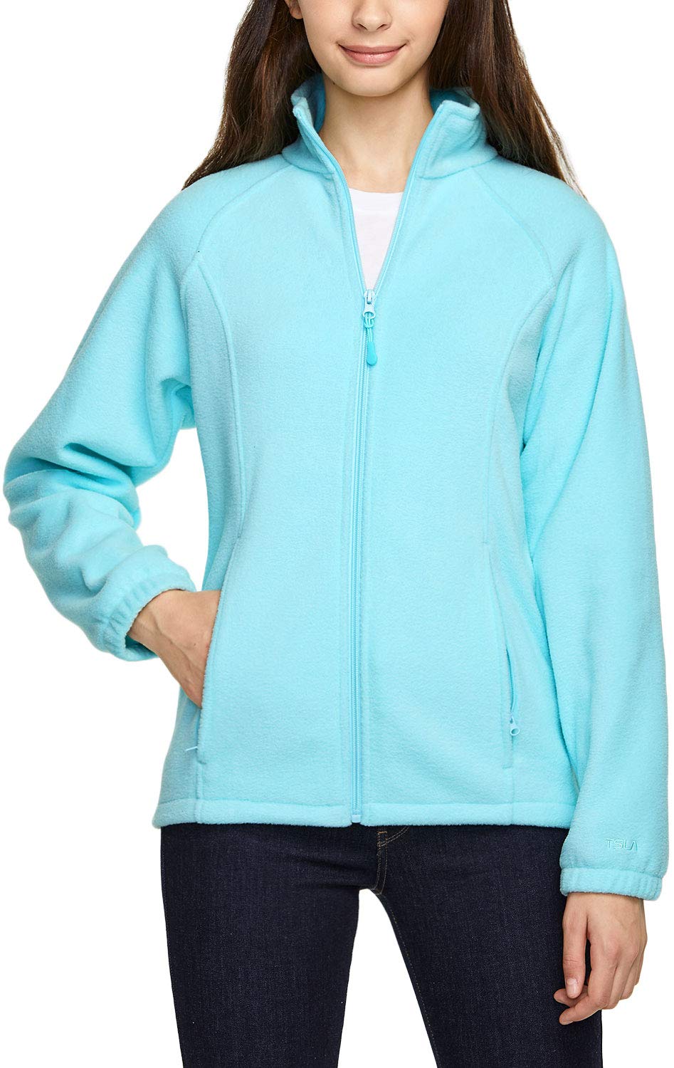 Full Zip Thermal Active Polar Fleece Top Jacket WF Shopping