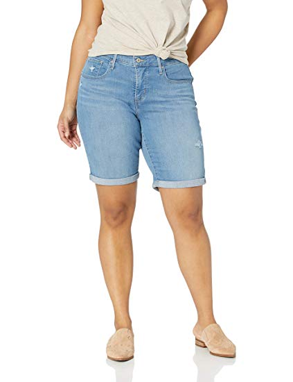 Levi's Women's Plus-Size Shaping Bermuda Shorts - WF Shopping