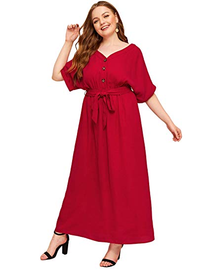 Short Sleeve Long Maxi Flared Dress - WF Shopping