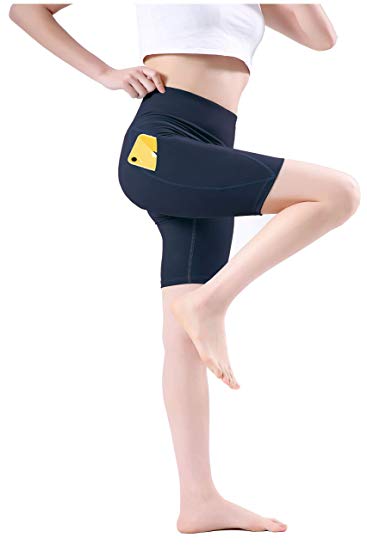 Tights Yoga Shorts with Side Pockets - WF Shopping