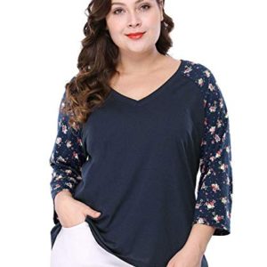 Plus Size Casual V Neck