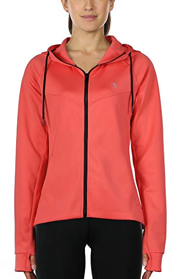 Running Zip-Up Hoodie with Thumb Holes - WF Shopping