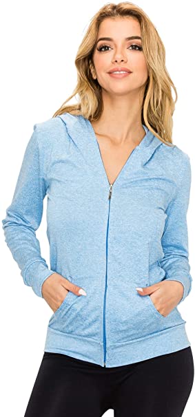 Hooded Zip Up Sweatshirt Athletic Workout - WF Shopping