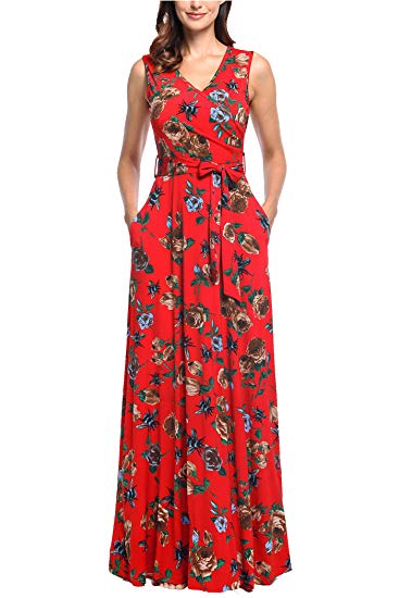 Maxi Dress Casual Long Dresses with Pockets - WF Shopping